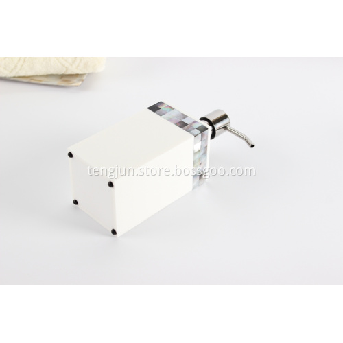 Black Mother of Pearl Resin Soap Pump